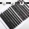 Picture of Lash Clusters 280pcs 60D 80D DIY Thick Eyelash Extension D Curl 10-16mm Length Mixed Individual Lashes Volume Wispy Cluster Lashes Faux Mink Lashes Cluster Extension（60D+80D-0.07D）