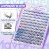 Picture of Natural Lash Clusters Wispy Cluster Eyelash Extensions C Curl Lash Individuals 240 Pcs Eyelash Clusters 10MM 12MM 14MM DIY Lash Extensions by Mavphnee