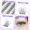 Picture of Natural Cluster Lashes CC Curl 168 Pcs Wispy Lash Extensions 9-11MM Mixed Lengths Eyelash Extension Individuals Self Application DIY at Home by Mavphne