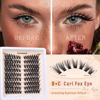 Picture of C Curl Natural Lash Clusters Eyelash Extensions Wispy Individual Lashes Clusters Organized Eyelash Clusters 126pcs 8-14mm DIY Fox Eye Lash Extension by TOOCHUNAG