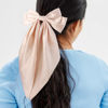 Picture of ATODEN Silky Satin Hair Bows 2Pcs Big Hair Bows for Women Hair Ribbons Oversized Long Tail Bow Hair Clips Large Hair Ribbon Barrettes Metal Clips Bowknot Aesthetic Girls Hair Accessories