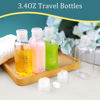 Picture of Cosywell Leakproof Squeeze Bottles Travel Kit - 4pc 3.4 oz TSA Approved for Shampoo, Conditioner and Toiletries