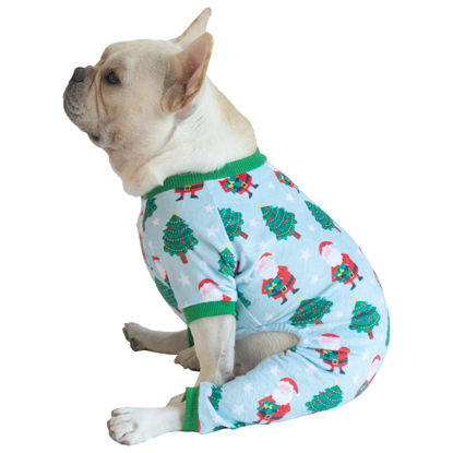 Picture of CuteBone Christmas Dog Pajamas Shirt Winter Holiday Cute Pjs Pet Clothes Bodysuit for Doggie Onesies P198S