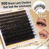 Picture of DIY Lash Clusters Fluffy Volume Eyelash Extension 10-18MIX D Curl Individual Lash Clusters 90D Individual Lashes Extensions Clusters Lashes DIY Lash for Beginners by Focipeysa