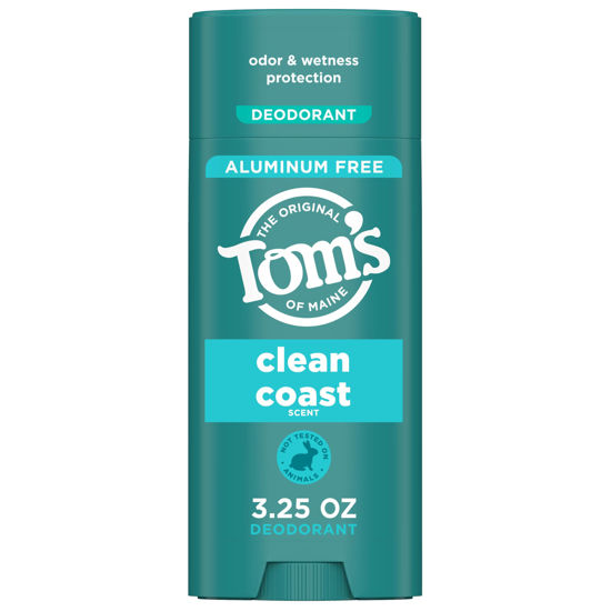 Picture of Tom’s of Maine Clean Coast Natural Deodorant for Men and Women, Aluminum Free, 3.25 oz