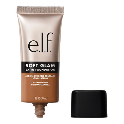 Picture of e.l.f. Soft Glam Foundation, Medium Coverage, Long-Lasting & Buildable Foundation For A Smooth, Satin Finish, Vegan & Cruelty-Free, 50 Deep Warm