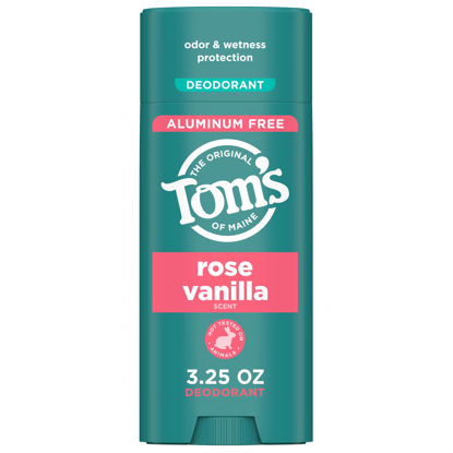 Picture of Tom’s of Maine Rose Vanilla Natural Deodorant for Women and Men, Aluminum Free, 3.25 oz