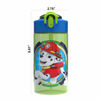 Picture of Zak Designs Paw Patrol Kids Spout Cover and Built-in Carrying Loop Made of Plastic, Leak-Proof Water Bottle Design (Rocky, Rubble & Chase, 16 oz, BPA-Free)