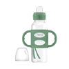 Picture of Dr. Brown's Milestones Narrow Sippy Spout Bottle with 100% Silicone Handles, Easy-Grip Handles with Soft Sippy Spout, 8oz/250mL, Green, 1-Pack, 6m+