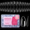 Picture of Beetles Gel Nail Tips 288Pcs Pre-Shape Clear Short Almond Fake Nails Easy Nail Extension Full Cover False Nails for Gel Nail Polish Gelly Tips Home DIY Nail Salon