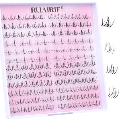 Picture of Bottom Lash Clusters Eyelash Extensions 4 Styles Bottom Eyelash Clusters Lash Extensions 144pcs DIY Individual Lashes Natural Wispy Cluster Lashes by Ruairie