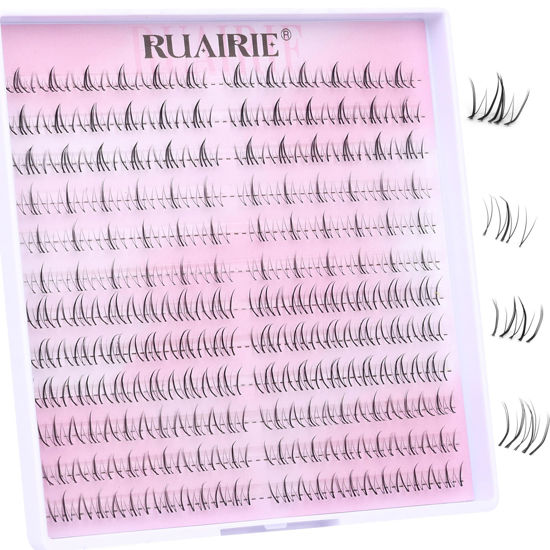 Picture of Bottom Lash Clusters Eyelash Extensions 4 Styles Bottom Eyelash Clusters Lash Extensions 144pcs DIY Individual Lashes Natural Wispy Cluster Lashes by Ruairie