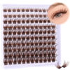 Picture of Brown Lash Clusters Wispy Cluster Eyelash Extensions 120pcs Natural Eyelash Clusters Lash Extensions 8-16MM Fluffy DIY Individual Lashes by Ruairie