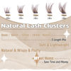 Picture of Brown Lash Clusters Wispy Cluster Eyelash Extensions 120pcs Natural Eyelash Clusters Lash Extensions 8-16MM Fluffy DIY Individual Lashes by Ruairie