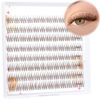 Picture of Brown Lash Clusters Natural Eyelash Clusters Eyelash Extensions 9-11MM DIY Lash Extension 96pcs Individual Lashes by Ruairie