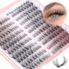 Picture of Wispy Lash Clusters Natural Individual Lashes 7-14MM Eyelash Clusters 180Pcs False Eyelashes Cluster Eyelash Extensions Cat Eye Cluster Lashes by Pleell