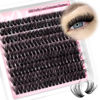 Picture of Fluffy Lash Clusters Wispy Eyelash Extension 10-18MM 180Pcs Individual Lashes Clusters Natural Eyelashes Extensions DIY at Home by Pleell