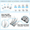 Picture of PHKERATA Natural Lash Clusters Wispy Cluster Eyelash Extensions 120 pcs Individual Lashes DIY C Curl Eyelash Clusters 9-12 mm Natural Lashes Clusters