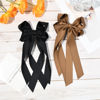 Picture of Hair Accessories: 2PCS Metal Clips, Ribbon Slides for Girls, Toddlers, Teens, Kids in Black & Brown