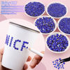 Picture of 16000Pcs Resin Rhinestones for Crafting, Royal Blue Non Hotfix Flatback Gems, Bedazzling Crystal with 3Pcs 10ml B7000 Jewelry Glue for DIY Crafts Clothing Tumblers Shoes Fabric Nail Art