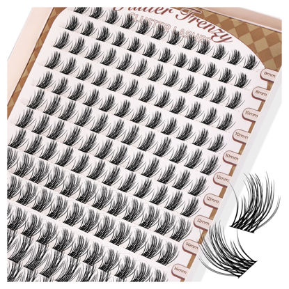 Picture of LASHVIEW Lash-Extension-Clusters 168pcs D Curl Lash Clusters Natural Look Cluster Lashes Extensions Super Thin Band & Soft Lashes Reusable 9-16mm MIX (705DD)