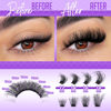 Picture of Fluffy Lash Clusters Kit 12-18mm Cluster Eyelash Extensions 100D Volume Individual Lashes Clusters Thick Lash Extension Kit 160pcs pestañas pelo a pelo with tweezers by ALPHONSE