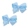 Picture of 3 Inch Grosgrain Bow for Little Girls- Set of 2 (Sky Blue)