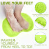 Picture of Shower Foot Scrubber Mat Back Washer Back Exfoliating Bath Wash Pad Wall Mounted Slip Suction Cups Foot Scrubber for Use in Shower Cups Foot Cleaner for Men and Women