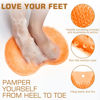 Picture of Shower Foot Scrubber Mat Back Washer Back Exfoliating Bath Wash Pad Wall Mounted Slip Suction Cups Foot Scrubber for Use in Shower Cups Foot Cleaner for Men and Women