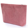 Picture of Wudimeitt Cosmetic bag Makeup bag Preppy Cute Corduroy Toiletry bag for women travel essentials (Pink)