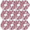 Picture of Sufermoe 12 Pcs Satin Silk Hair Scrunchies, 4.5 Inch, Purple Pink, Hair Ties for Women and Girls