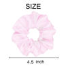 Picture of Sufermoe 12 Pcs Satin Silk Hair Scrunchies, 4.5 Inch, Pale Pink, Soft Hair Ties, Fashion Hair Bands, Ponytail Holders for Women and Girls