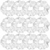 Picture of 12 Pcs Satin Silk Scrunchies Soft Ties Fashion Bands Hair Bow Ropes Elastic Bracelet Ponytail Holders Accessories for Women and Girls (4.5 Inch, Pure White)