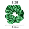 Picture of Sufermoe 12 Pcs Satin Silk Hair Scrunchies, 4.5 Inch, Green (Hair Ties, Hair Bands, Hair Accessories for Women and Girls, Hair Bow Ropes, Ponytail Holders, Elastic Bracelet)