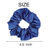 Picture of Sufermoe 12 Pcs Satin Silk Hair Scrunchies, Dark Blue (4.5 Inch), Hair Ties and Accessories for Women and Girls