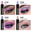 Picture of evpct 4Pcs Cream Eyeshadow Pencil Bulk Stick Set for Eyes Waterproof Pink Light Purple Violet Mocha Beige Shimmer Metallic Eyeshadow Crayon Stick sombras en crema para ojos