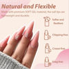 Picture of UNA GELLA Long Stiletto Gel x Nail Tips Full Cover 312pcs Half Matte Stiletto Gel x Tips Press On Nails for Faster Gel x Nail Extension, Clear False Fake Acrylic Nails 12 Sizes for Her