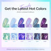 Picture of modelones Chameleon Gel Nail Polish Set- 6 Colors Aurora Shimmer Glitter Gel Polish Kit Blue Green Purple Nail Gel Polish Fall Winter Soak Off LED Nail Lamp Nail Art Gel Kit DIY Salon Gift for Women