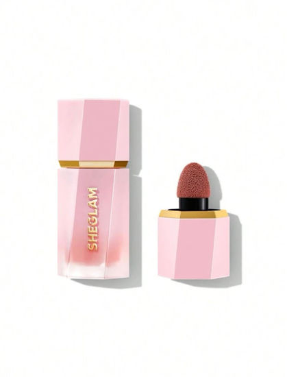 Picture of SHEGLAM Makeup - Color Bloom Liquid Blush Matte Finish - Long-wearing Waterproof Gel-Cream Blush with Sponge Tip Applicator (Cutie Pie)