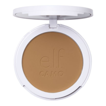 Picture of e.l.f. Camo Powder Foundation, Lightweight, Primer-Infused Buildable & Long-Lasting Medium-to-Full Coverage Foundation, Medium 330 W