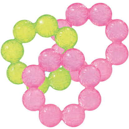 Picture of Infantino 3-Pack Water Teethers - 2 Pink + 1 Lime Set