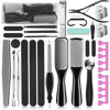 Picture of EKOCSIO Professional Pedicure Kit, 36 in 1 Stainless Steel Foot Care Kit Foot Rasp Dead Skin Remover for Home & Salon Care, Filer