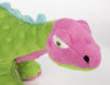 Picture of goDog Dinos Spike Squeaky Plush Dog Toy, Chew Guard Technology - Green, Small