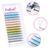 Picture of Ombre Lash Extensions D Curl Easy Fan Lash Extensions Flowering 0.07 Thickness Color Lashes Extension Self Fanning Eyelash Extensions (0.07D, 17mm)