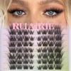 Picture of Lash Clusters Eyelash Extensions Wispy Eyelash Clusters 80pcs 8-16MM Individual Lashes Extensions Natural Cluster Lashes Clear Band by Ruairie