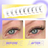 Picture of Lash Clusters Natural DIY Lash Extensions C Curl Cluster Eyelash Extensions Cat Eye Left+Right Cluster Lashes 216 Pcs Wispy Eyelash Clusters for Beginners