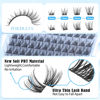 Picture of PHKERATA Wispy Eyelash Clusters Natural Lash Clusters 120 pcs Individual Lashes Clusters DIY Cluster Eyelash Extensions with Soft Lash Band, 10-16 mm