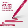 Picture of COVERGIRL Outlast, 70 Crimson Glory, Lipstain, Smooth Application, Precise Pen-Like Tip, Transfer-Proof, Satin Stained Finish, Vegan Formula, 0.06oz