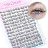 Picture of Natural Lash Clusters Wispy Eyelash Extension 168Pcs Cluster Lashes Extensions Natural Individual Lashes 9-12mm Eyelash Clusters DIY Korean False Eyelashes by TNFVLONEINS