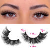 Picture of TNFVLONEINS Wispy Lashes Natural Look Fluffy Eye Lashes Mink 10 Pairs False Eyelashes Pack 4D Volume Strip Fake Eyelashes Like Lash Extension(12-16mm)